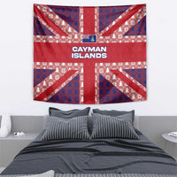 Cayman Islands Christmas Tapestry Xmas Pattern and Coat of Arms - Wonder Print Shop