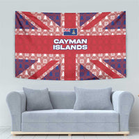 Cayman Islands Christmas Tapestry Xmas Pattern and Coat of Arms - Wonder Print Shop