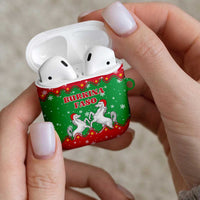 Christmas Burkina Faso AirPods Case Snowflake Horses and Coat of Arms - Wonder Print Shop