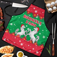 Christmas Burkina Faso Apron Snowflake Horses and Coat of Arms - Wonder Print Shop