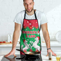 Christmas Burkina Faso Apron Snowflake Horses and Coat of Arms - Wonder Print Shop