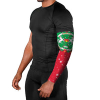 Christmas Burkina Faso Arm Sleeves Snowflake Horses and Coat of Arms - Wonder Print Shop