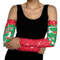 Christmas Burkina Faso Arm Sleeves Snowflake Horses and Coat of Arms - Wonder Print Shop