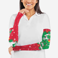 Christmas Burkina Faso Arm Sleeves Snowflake Horses and Coat of Arms - Wonder Print Shop