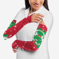 Christmas Burkina Faso Arm Sleeves Snowflake Horses and Coat of Arms - Wonder Print Shop