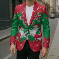 Christmas Burkina Faso Blazer Snowflake Horses and Coat of Arms - Wonder Print Shop