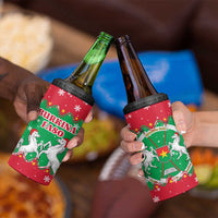 Christmas Burkina Faso 4 in 1 Can Cooler Tumbler Snowflake Horses and Coat of Arms - Wonder Print Shop