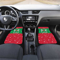 Christmas Burkina Faso Car Mats Snowflake Horses and Coat of Arms - Wonder Print Shop