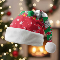 Christmas Burkina Faso Christmas Santa Hat Snowflake Horses and Coat of Arms - Wonder Print Shop