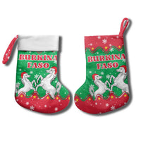 Christmas Burkina Faso Christmas Stocking Snowflake Horses and Coat of Arms - Wonder Print Shop