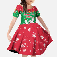 Christmas Burkina Faso Family Matching Mermaid Dress and Hawaiian Shirt Snowflake Horses and Coat of Arms - Wonder Print Shop
