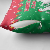 Christmas Burkina Faso Pillow Cover Snowflake Horses and Coat of Arms - Wonder Print Shop