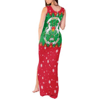 Christmas Burkina Faso Tank Maxi Dress Snowflake Horses and Coat of Arms - Wonder Print Shop