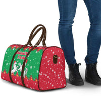 Christmas Burkina Faso Travel Bag Snowflake Horses and Coat of Arms - Wonder Print Shop