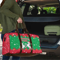 Christmas Burkina Faso Travel Bag Snowflake Horses and Coat of Arms - Wonder Print Shop