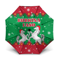 Christmas Burkina Faso Umbrella Snowflake Horses and Coat of Arms - Wonder Print Shop