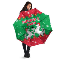 Christmas Burkina Faso Umbrella Snowflake Horses and Coat of Arms - Wonder Print Shop