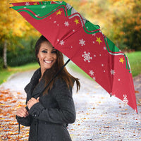 Christmas Burkina Faso Umbrella Snowflake Horses and Coat of Arms - Wonder Print Shop