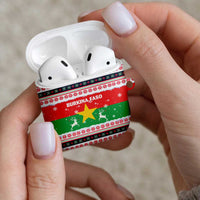 Christmas Burkina Faso AirPods Case Reindeer Star Design - Wonder Print Shop