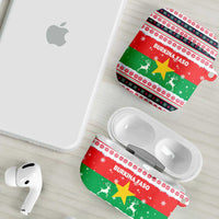 Christmas Burkina Faso AirPods Case Reindeer Star Design - Wonder Print Shop