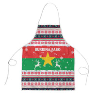 Christmas Burkina Faso Apron Reindeer Star Design - Wonder Print Shop