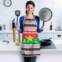 Christmas Burkina Faso Apron Reindeer Star Design - Wonder Print Shop