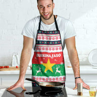 Christmas Burkina Faso Apron Reindeer Star Design - Wonder Print Shop