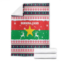 Christmas Burkina Faso Blanket Reindeer Star Design - Wonder Print Shop