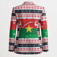 Christmas Burkina Faso Blazer Reindeer Star Design - Wonder Print Shop