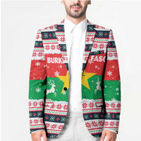 Christmas Burkina Faso Blazer Reindeer Star Design - Wonder Print Shop