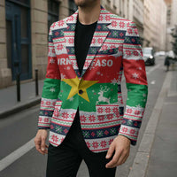Christmas Burkina Faso Blazer Reindeer Star Design - Wonder Print Shop