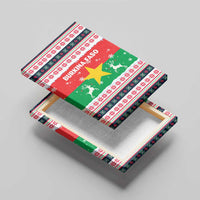 Christmas Burkina Faso Canvas Wall Art Reindeer Star Design - Wonder Print Shop
