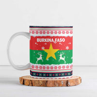 Christmas Burkina Faso Ceramic Mug Reindeer Star Design - Wonder Print Shop