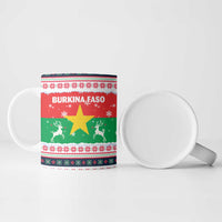 Christmas Burkina Faso Ceramic Mug Reindeer Star Design - Wonder Print Shop