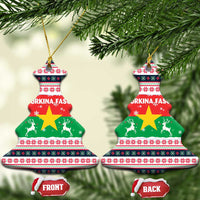 Christmas Burkina Faso Ceramic Ornament Reindeer Star Design - Wonder Print Shop