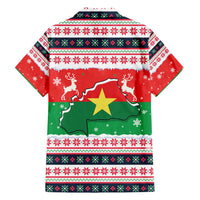 Christmas Burkina Faso Family Matching Puletasi and Hawaiian Shirt Reindeer Star Design - Wonder Print Shop
