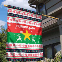 Christmas Burkina Faso Garden Flag Reindeer Star Design - Wonder Print Shop