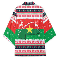Christmas Burkina Faso Kimono Reindeer Star Design - Wonder Print Shop