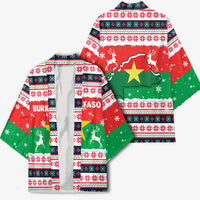 Christmas Burkina Faso Kimono Reindeer Star Design - Wonder Print Shop