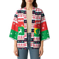 Christmas Burkina Faso Kimono Reindeer Star Design - Wonder Print Shop