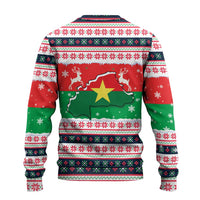 Christmas Burkina Faso Ugly Christmas Sweater Reindeer Star Design - Wonder Print Shop