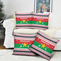 Christmas Burkina Faso Pillow Cover Reindeer Star Design - Wonder Print Shop