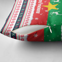 Christmas Burkina Faso Pillow Cover Reindeer Star Design - Wonder Print Shop