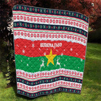 Christmas Burkina Faso Quilt Reindeer Star Design - Wonder Print Shop