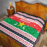Christmas Burkina Faso Quilt Reindeer Star Design - Wonder Print Shop