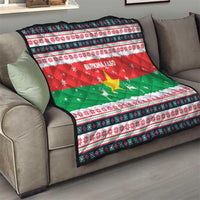 Christmas Burkina Faso Quilt Reindeer Star Design - Wonder Print Shop