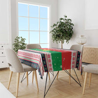 Christmas Burkina Faso Tablecloth Reindeer Star Design - Wonder Print Shop