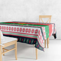 Christmas Burkina Faso Tablecloth Reindeer Star Design - Wonder Print Shop