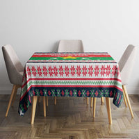 Christmas Burkina Faso Tablecloth Reindeer Star Design - Wonder Print Shop
