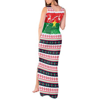 Christmas Burkina Faso Tank Maxi Dress Reindeer Star Design - Wonder Print Shop